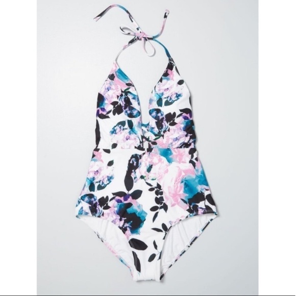 NEW ModCloth Pamela Floral One Piece Swimsuit Med - Picture 3 of 8